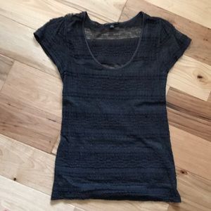 Banana Republic short sleeve lace top